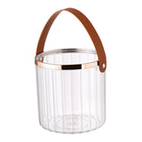 Maxbell Multifunctional Beverage Storage Bucket for Camping Home Dinning Table Clear Small