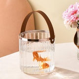 Maxbell Multifunctional Beverage Storage Bucket for Camping Home Dinning Table Clear Small