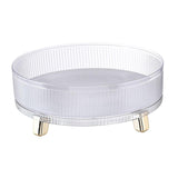 Maxbell Turntable Organizer Vanity Tray Perfume Display Tray for Bathroom Bedroom Clear