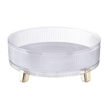 Maxbell Turntable Organizer Vanity Tray Perfume Display Tray for Bathroom Bedroom Clear