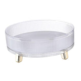 Maxbell Turntable Organizer Vanity Tray Perfume Display Tray for Bathroom Bedroom Clear