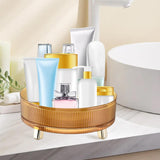 Maxbell Turntable Organizer Vanity Tray Perfume Display Tray for Bathroom Bedroom Yellow