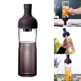 Maxbell Glass Iced Tea Maker portable Kettle Bottle Ice Drip Coffee Pot
