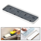 Maxbell Kitchen Sink Side Draining Board Coffee Tray Multi Scene Shelf Organizer Grey Size S