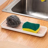 Maxbell Kitchen Sink Side Draining Board Coffee Tray Multi Scene Shelf Organizer Pink Size S