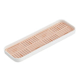 Maxbell Kitchen Sink Side Draining Board Coffee Tray Multi Scene Shelf Organizer Pink Size S