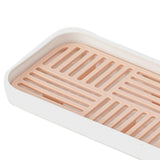 Maxbell Kitchen Sink Side Draining Board Coffee Tray Multi Scene Shelf Organizer Pink Size S