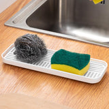 Maxbell Kitchen Sink Side Draining Board Coffee Tray Multi Scene Shelf Organizer White Size S
