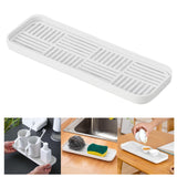 Maxbell Kitchen Sink Side Draining Board Coffee Tray Multi Scene Shelf Organizer White Size S