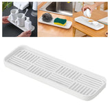 Maxbell Kitchen Sink Side Draining Board Coffee Tray Multi Scene Shelf Organizer White Size S