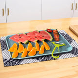 Maxbell Kitchen Sink Side Draining Board Coffee Tray Multi Scene Shelf Organizer Blue Size L