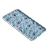 Maxbell Kitchen Sink Side Draining Board Coffee Tray Multi Scene Shelf Organizer Blue Size L