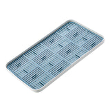 Maxbell Kitchen Sink Side Draining Board Coffee Tray Multi Scene Shelf Organizer Blue Size L