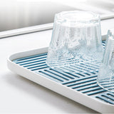 Maxbell Kitchen Sink Side Draining Board Coffee Tray Multi Scene Shelf Organizer Blue Size L