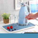 Maxbell Kitchen Sink Side Draining Board Coffee Tray Multi Scene Shelf Organizer Blue Size L