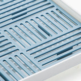 Maxbell Kitchen Sink Side Draining Board Coffee Tray Multi Scene Shelf Organizer Blue Size L