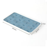 Maxbell Kitchen Sink Side Draining Board Coffee Tray Multi Scene Shelf Organizer Blue Size L