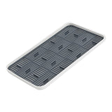 Maxbell Kitchen Sink Side Draining Board Coffee Tray Multi Scene Shelf Organizer Grey Size L