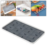 Maxbell Kitchen Sink Side Draining Board Coffee Tray Multi Scene Shelf Organizer Grey Size L