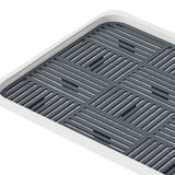 Maxbell Kitchen Sink Side Draining Board Coffee Tray Multi Scene Shelf Organizer Grey Size L