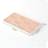 Maxbell Kitchen Sink Side Draining Board Coffee Tray Multi Scene Shelf Organizer Pink Size L