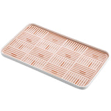 Maxbell Kitchen Sink Side Draining Board Coffee Tray Multi Scene Shelf Organizer Pink Size L