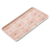 Maxbell Kitchen Sink Side Draining Board Coffee Tray Multi Scene Shelf Organizer Pink Size L