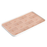 Maxbell Kitchen Sink Side Draining Board Coffee Tray Multi Scene Shelf Organizer Pink Size L