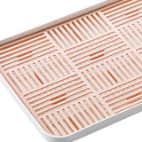 Maxbell Kitchen Sink Side Draining Board Coffee Tray Multi Scene Shelf Organizer Pink Size L