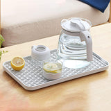 Maxbell Kitchen Sink Side Draining Board Coffee Tray Multi Scene Shelf Organizer White Size L