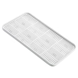 Maxbell Kitchen Sink Side Draining Board Coffee Tray Multi Scene Shelf Organizer White Size L