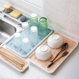 Maxbell Kitchen Sink Side Draining Board Coffee Tray Multi Scene Shelf Organizer White Size L