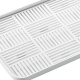 Maxbell Kitchen Sink Side Draining Board Coffee Tray Multi Scene Shelf Organizer White Size L
