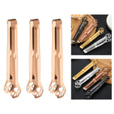 Maxbell 3x Stainless Steel Food Clips Baking Bread Clamp for Frying  Rose Golden