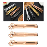 Maxbell 3x Stainless Steel Food Clips Baking Bread Clamp for Frying  Rose Golden