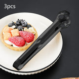Maxbell 3x Stainless Steel Food Clips Baking Bread Clamp for Frying  Black