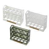 Maxbell 3 Tier Egg Holder with Handle Eggs Tray Bins for Cabinet Countertop White