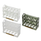 Maxbell 3 Tier Egg Holder with Handle Eggs Tray Bins for Cabinet Countertop White