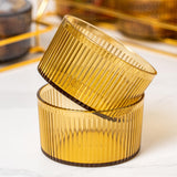 Maxbell Snack Dishes Storage Container Fruit Tray for Countertop 3 Bowls Golden