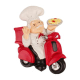 Maxbell Chef Statue Fridge Magnet Resin Creative Decoration 3D for Kitchen Maps Rider