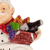 Maxbell Chef Statue Fridge Magnet Resin Creative Decoration 3D for Kitchen Maps Fruit Basket