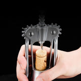 Maxbell Spiral Wing Corkscrew Tool Zinc Alloy Multifunctional Silver Cork Remover