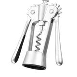 Maxbell Spiral Wing Corkscrew Tool Zinc Alloy Multifunctional Silver Cork Remover