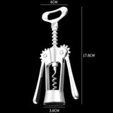 Maxbell Spiral Wing Corkscrew Tool Zinc Alloy Multifunctional Silver Cork Remover