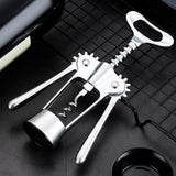 Maxbell Spiral Wing Corkscrew Tool Zinc Alloy Multifunctional Silver Cork Remover