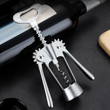 Maxbell Spiral Wing Corkscrew Tool Zinc Alloy Multifunctional Silver Cork Remover
