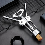 Maxbell Spiral Wing Corkscrew Tool Zinc Alloy Multifunctional Silver Cork Remover