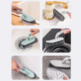 Maxbell Cleaning Brushes for Tile Grout Scrubber Deck Car Corner Brush Garage Green
