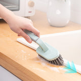 Maxbell Cleaning Brushes for Tile Grout Scrubber Deck Car Corner Brush Garage Green