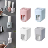 Maxbell Wall Mounted Toothpaste Dispenser Automatic Bathroom Accessories for Home Pink